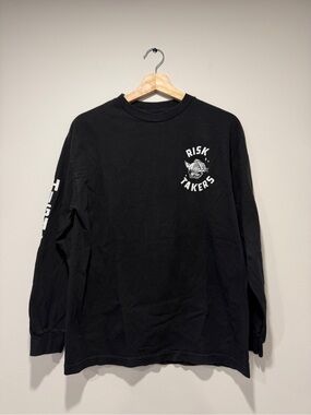 Empyre Black Long-Sleeve Graphic Shirt